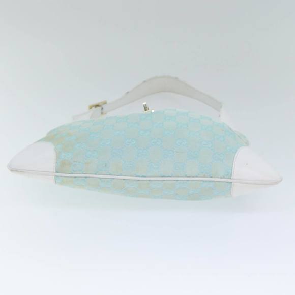 GUCCI GG Canvas Jackie Shoulder Bag Light Blue 001 4057 Auth ep4384 - Picture 10 of 16